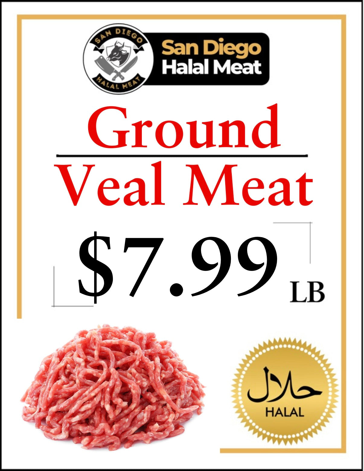 Ground Veal Meat